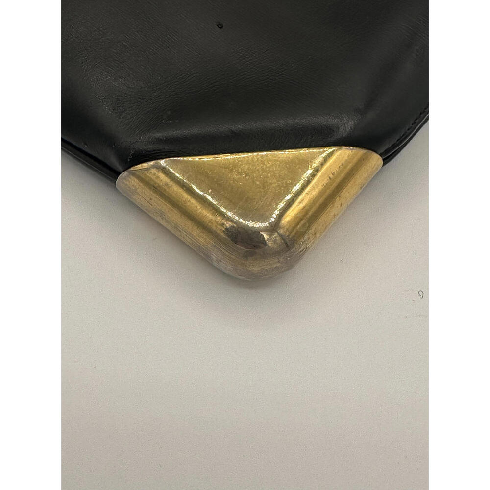 Christian Dior Leather Shoulder Bag CD Logo Plate/Black, GUC - Picture 5 of 13